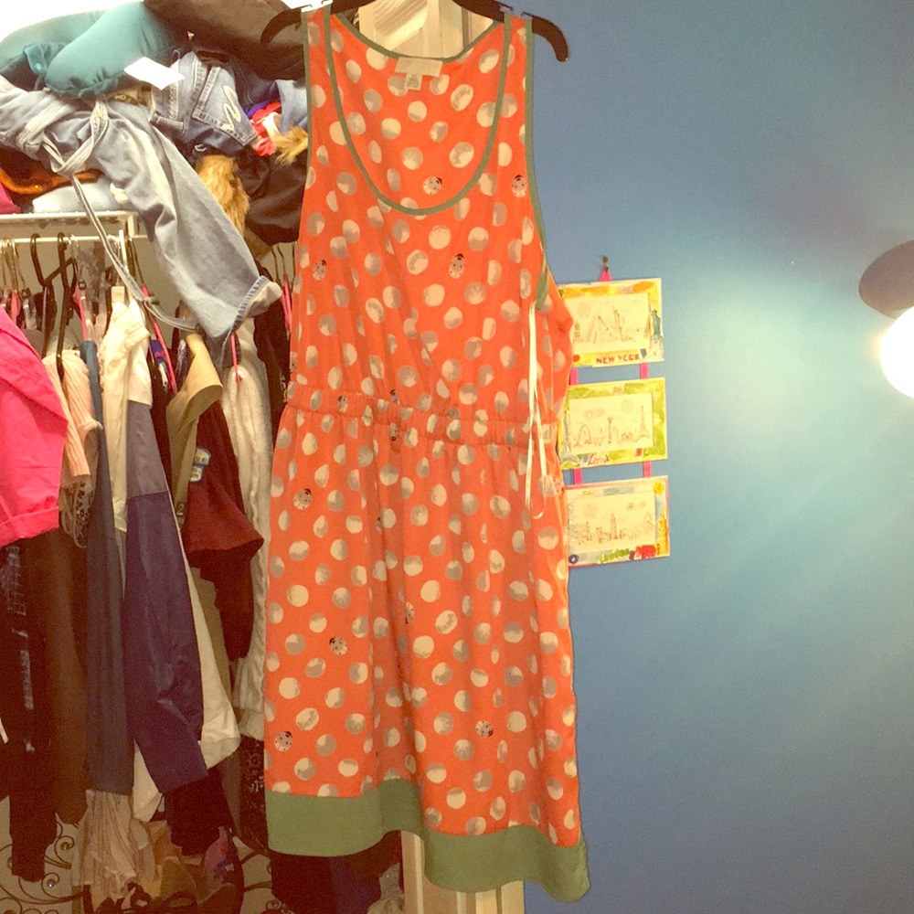 Pink ladybug dress